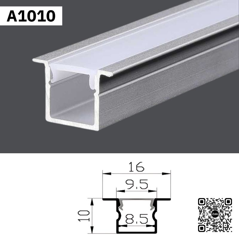 Thanh Nhôm Định Hình Lắp Âm 2 Mét | A1010